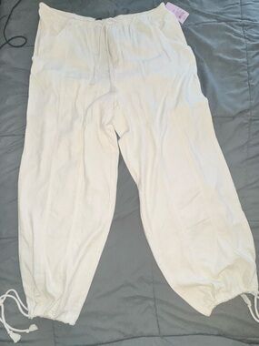 NWT Women's Utility Beach Pants - Wild
Fable CreamLinen Rayon Blend Size XXL